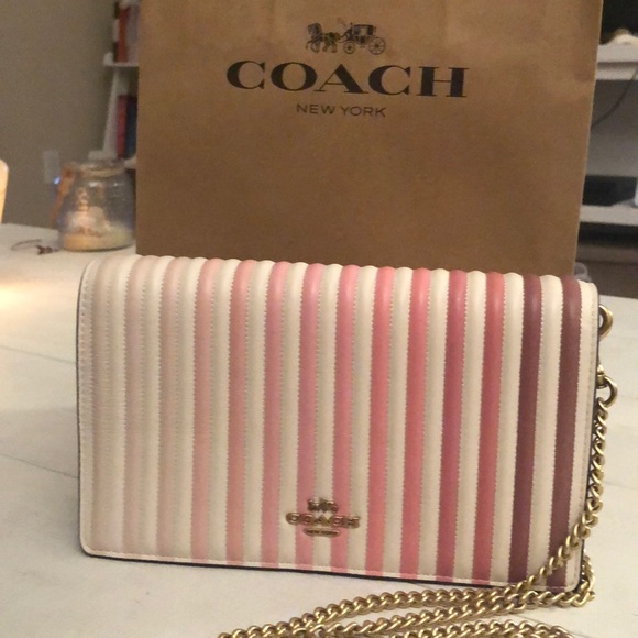 Coach Handbags - COACH ❤️ Pink Quilted Ombré Shoulder Bag! NEW!